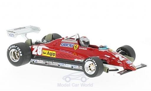 Ferrari 126 1/43 Brumm C2 turbo No.28 Formel 1 GP Italien 1982 mit Fahrerfigur M.Andretti modellino in miniatura