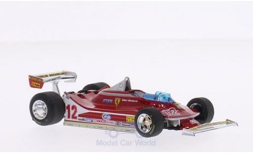 Ferrari 312 T4 1/43 Brumm T4 No.12 Scuderia Formel 1 GP USA West 1979 G.Villeneuve modellino in miniatura