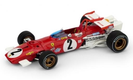 Ferrari 312 1/43 Brumm B No.2 Scuderia Formel 1 GP Italien 1970 J.Ickx modellino in miniatura
