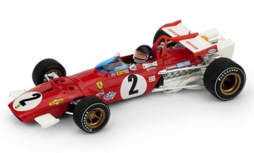 Ferrari 312 1/43 Brumm B No.2 Scuderia Formel 1 GP Italien 1970 y compris les figurine de conducteur J.Ickx modellino in miniatura