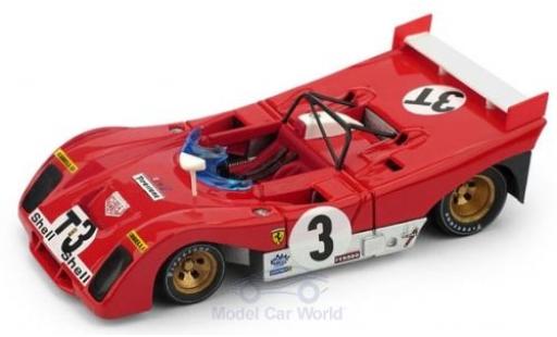 Ferrari 312 1/43 Brumm PB RHD No.3T Targa Florio 1972 T-Car A.Merzario/S.Munari modellino in miniatura