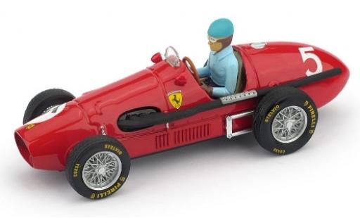 Ferrari 500 1/43 Brumm F2 No.5 Scuderia GP Großbritannien 1953 avec figurine de conducteur A.Ascari modellino in miniatura