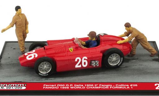 Ferrari D50 1/43 Brumm No.26 Formel 1 GP Italien 1956 avec figurines in Emballage sp�cial J.M.Fangio modellino in miniatura