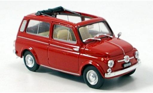 Fiat 500 1/43 Brumm Giardiniera rosso 1960 modellino in miniatura