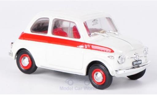 Fiat 500 1/43 Brumm Sport bianco/rosso 1958 ohne Vitrine modellino in miniatura