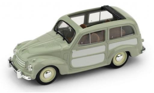 Fiat 500 1/43 Brumm C Belvedere verde/grigio 1951 toit rabattable ouvert modellino in miniatura