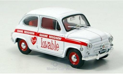 Fiat 600 1/43 Brumm 1960 Intimo Lovable modellino in miniatura