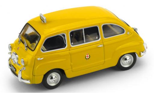 Fiat 600 1/43 Brumm D Multipla Taxi (I) 1970 Taxi di Milano modellino in miniatura