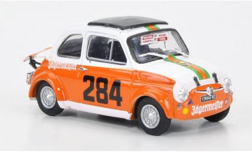 Fiat 695 1/43 Brumm SS Abarth No.284 Scuderia Merano Corse Jägermeister Maddalena 1973 R.Menapace modellino in miniatura