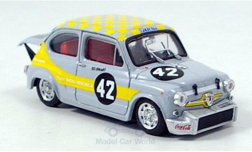 Fiat Abarth 1000 1/43 Brumm Berlina No.42 Team Radio Veronica Zandvoort Trophy 1969 E.Swart modellino in miniatura