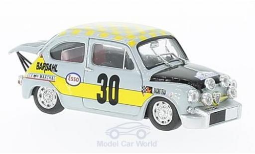 Fiat Abarth 1000 1/43 Brumm No.30 Scuderia Bardahl Rouen 1969 Ficol/Beurden modellino in miniatura