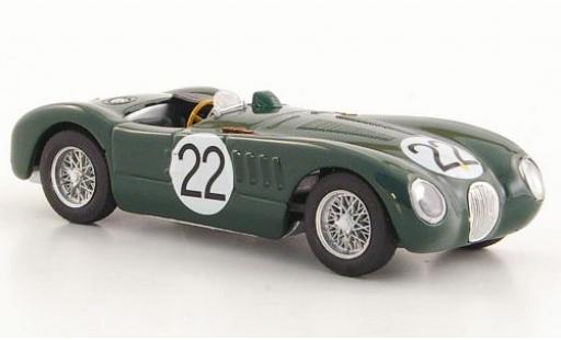Jaguar C-Type 1/43 Brumm RHD No.22 24h Le Mans 1951 Moss Collection S.Moss/J.Fairman modellino in miniatura
