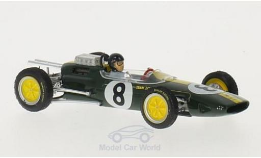 Lotus 25 1/43 Brumm No.8 Formel 1 GP Italien 1963 mit Fahrerfigur J.Clark modellino in miniatura