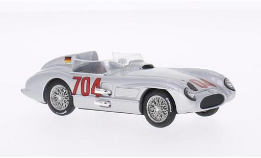 Mercedes 300 1/43 Brumm SLR No.704 Mille Miglia 1955 H.Hermann modellino in miniatura