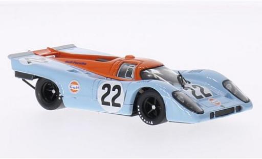 Porsche 917 1/43 Brumm K RHD No.22 Scuderia JWA-Gulf Gulf Le Mans 24h Le Mans 1970 M.Hailwood/D.Hobbs modellino in miniatura