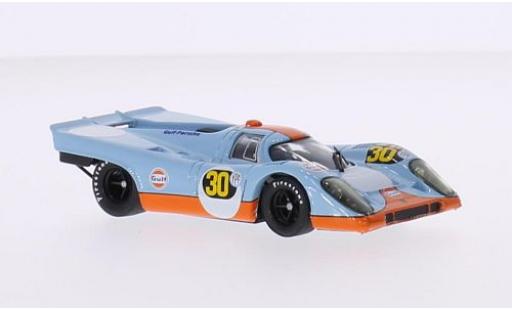 Porsche 917 1971 1/43 Brumm K RHD No.30 JWA Gulf- Gulf 1000 Km Buenos Aires 1971 J.Siffert/D.Bell modellino in miniatura