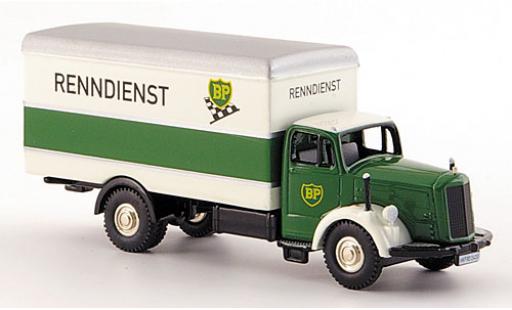 Mercedes L 6600 1/87 Bub BP-Renndienst wagon conteneur-Truck modellino in miniatura