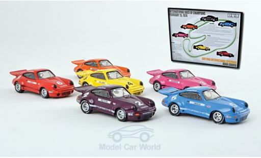 Porsche 911 1/87 Bub 3.0 RSR IROC-Set: 6 Stück modellino in miniatura