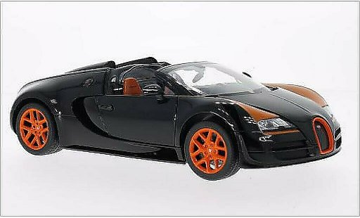 Bugatti Veyron Vitesse 1/18 Rastar 16.4 Grand Sport nero/orange modellini auto