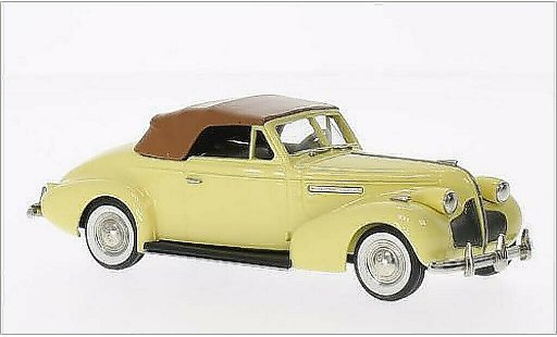 Buick Century Convertible 1/43 Brooklin Convertibile Coupe M66-C giallo/marrone 1939 modellini auto