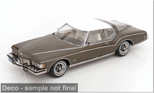 Buick Riviera 1/18 KK Scale grau/weiss 1973 1:18 modellini auto