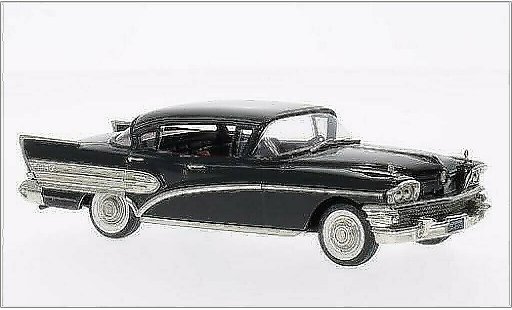 Buick Roadmaster Coupe 1/43 Brooklin 75 Hardtop nero 1958 modellini auto