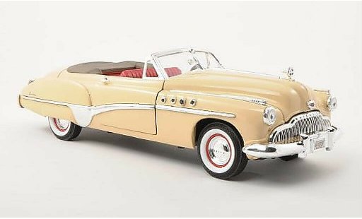 Buick Roadmaster Convertible 1/18 Motormax Convertibile beige 1949 modellini auto