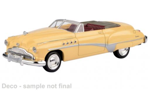 Buick Roadmaster 1/43 Motormax gelb 1949 1:43 modellino in miniatura