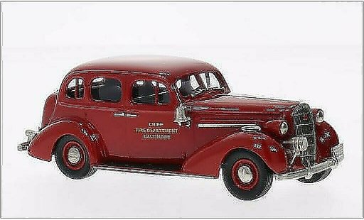 Buick Special Sedan 1/43 Brooklin Baltimore Fire Chief rosso 1936 modellini auto