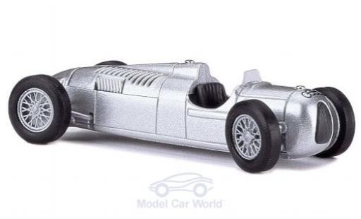Auto Union Typ C 1/87 Busch grigio Formel 1 1936 Megamodell in PC-Box modellino in miniatura
