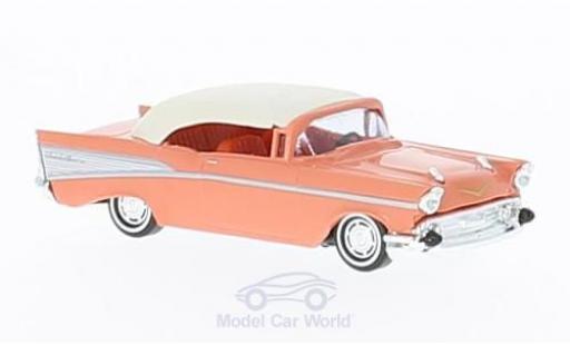 Chevrolet Bel Air 1957 1/87 Busch Cabrio rosa/bianco 1957 modellino in miniatura