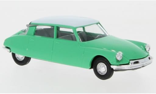 Citroen DS 1/87 Busch 19 türkis/bianco modellino in miniatura