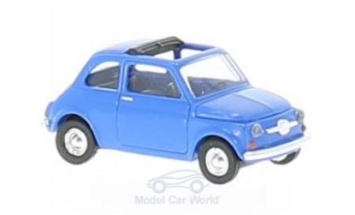 Fiat 500 L 1/87 Busch blu modellino in miniatura