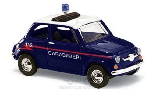Fiat 500 1/87 Busch Carabineri 1965 modellino in miniatura