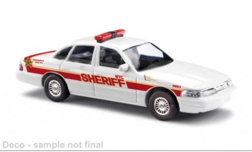 Ford Crown 1/87 Busch Victoria Police Interceptor NYC Sheriff 1996 1:87 modellino in miniatura