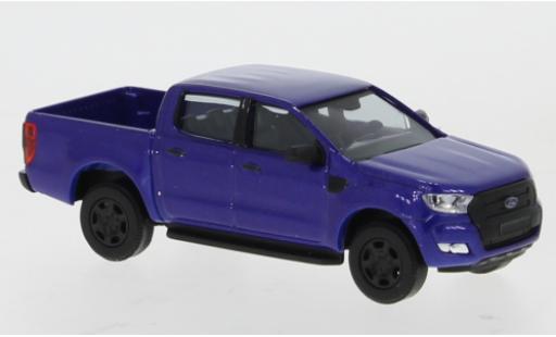 Ford Ranger 1/87 Busch DoKa metallico blu 2016 modellino in miniatura