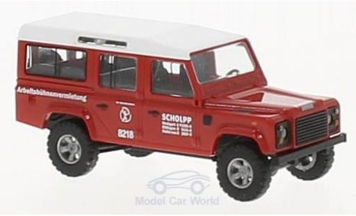 Land Rover Defender 1/87 Busch Scholpp 1983 modellino in miniatura