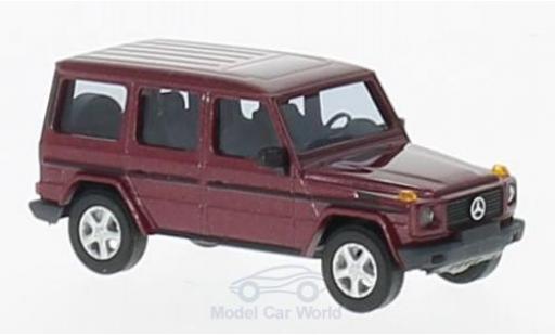 Mercedes Classe G 1/87 Busch metallico rosso 1990 modellino in miniatura