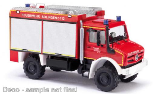 Mercedes Unimog 1/87 Busch U 5023 Feuerwehr Solingen 2014 modellino in miniatura