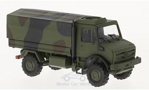 Mercedes Unimog 1/87 Busch U5023 2014 Militär in Tarnfarbe modellino in miniatura