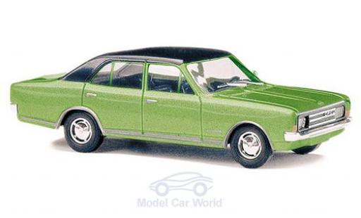 Opel Rekord 1/87 Busch C metallico verde/nero 1966 modellino in miniatura
