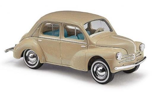 Renault 4CV 1/87 Busch beige 1958 avec Weißwandreifen modellino in miniatura