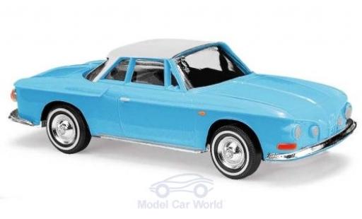 Volkswagen Karmann 1/87 Busch Ghia 1600 blu/bianco 1961 modellino in miniatura