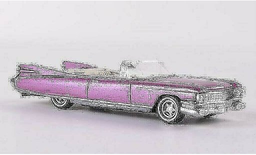 Cadillac Eldorado Convertible 1/87 Busch Convertibile rosa 1959 modellini auto