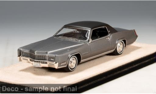 Modellini auto Cadillac Fleetwood grau/schwarz 1967 1/43 Stamp Models