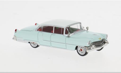 Modellini auto Cadillac Fleetwood blau/weiss 1955 1/87 Brekina