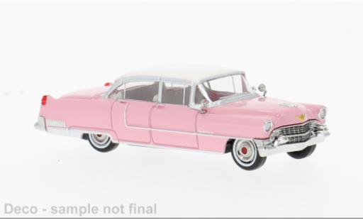 Modellini auto Cadillac Fleetwood Sedan rosa/nero 1955 1/87 Brekina