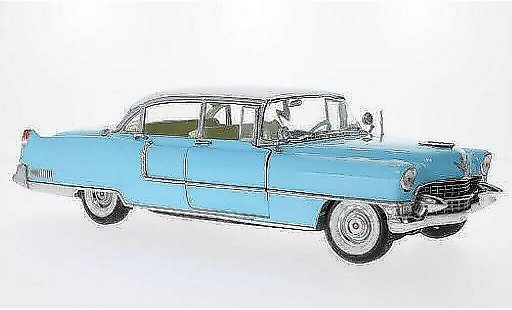 Cadillac Fleetwood Sixty Special 1/18 Greenlight Series 60 blu/bianco 1955 modellini auto
