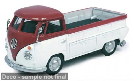 Volkswagen T1 1/43 Cararama Pick Up weiss/rot 1:43 modellino in miniatura