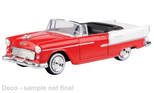 Chevrolet Bel Air 1/43 Motormax rot/weiss 1955 1:43 modellino in miniatura
